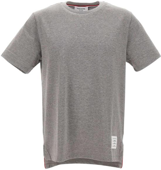 26FW 톰브라운 저지 릴렉스드 사이드 슬릿 티 MJS067A00042055 GREY