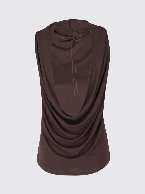 26SS 세미쿠튀르 탑 S6SQ02 T83 Brown - SEMI-COUTURE