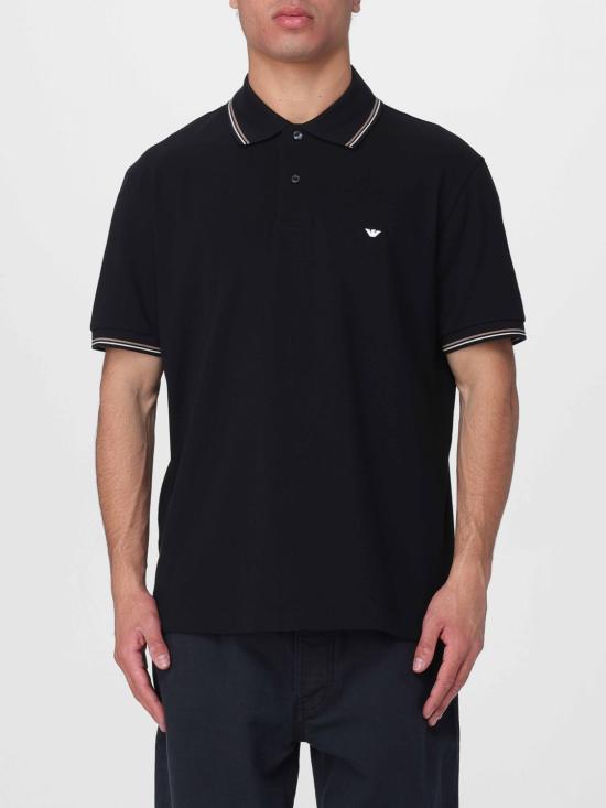26SS 엠포리오 아르마니 폴로 티셔츠 EM004607AF23090 UC001 Black