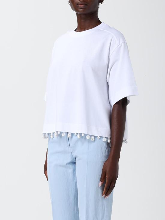 26SS 스포트막스 반팔 티셔츠 2612941032600 001 White - SPORTMAX
