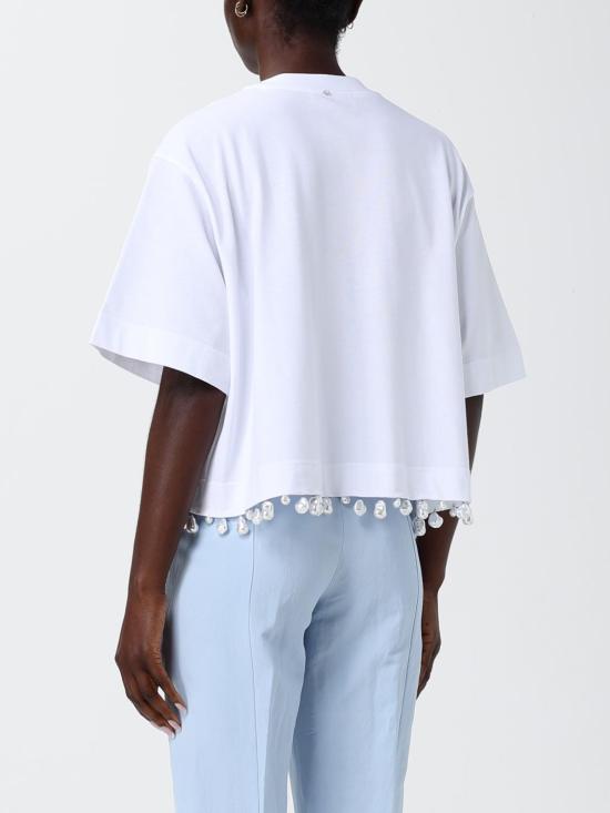 26SS 스포트막스 반팔 티셔츠 2612941032600 001 White - SPORTMAX