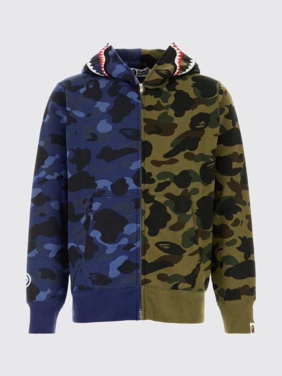 26SS 베이프 긴팔 티셔츠 001ZPM301005M Navy - BAPE
