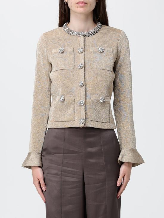26SS 셀프 포트레이트 스웨터 RS26206CGD Gold