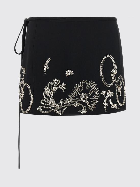 26SS 드리스 반 노튼 숏 스커트 2610106023210 900 Black - DRIES VAN NOTEN
