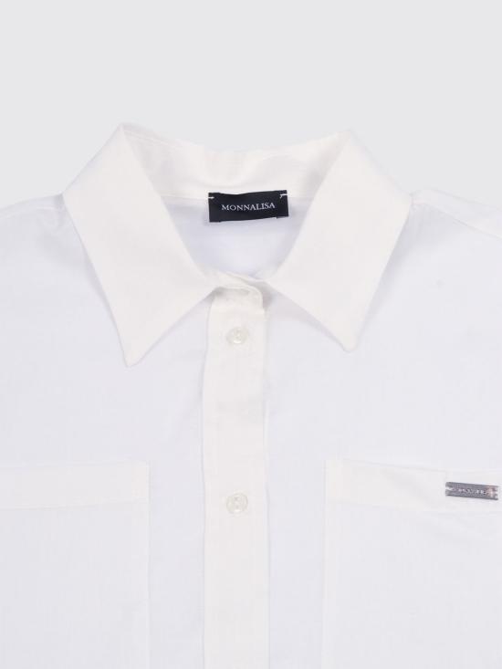 26SS [키즈] 모나리자 셔츠 41G3037105 0001 Yellow Cream - MONNALISA