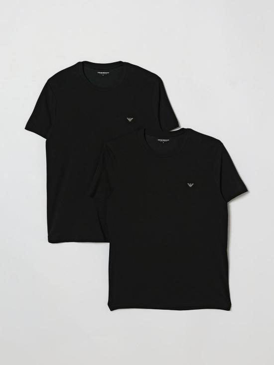 26SS 엠포리오 아르마니 반팔 티셔츠 EM000391AF18881 MC005 Black - EMPORIO ARMANI