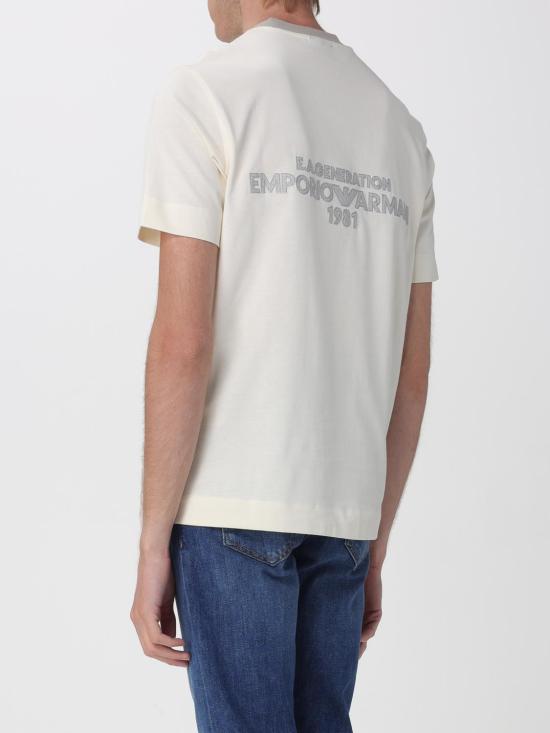26SS 엠포리오 아르마니 반팔 티셔츠 EM005257AF13715 U1055 Yellow Cream - EMPORIO ARMANI
