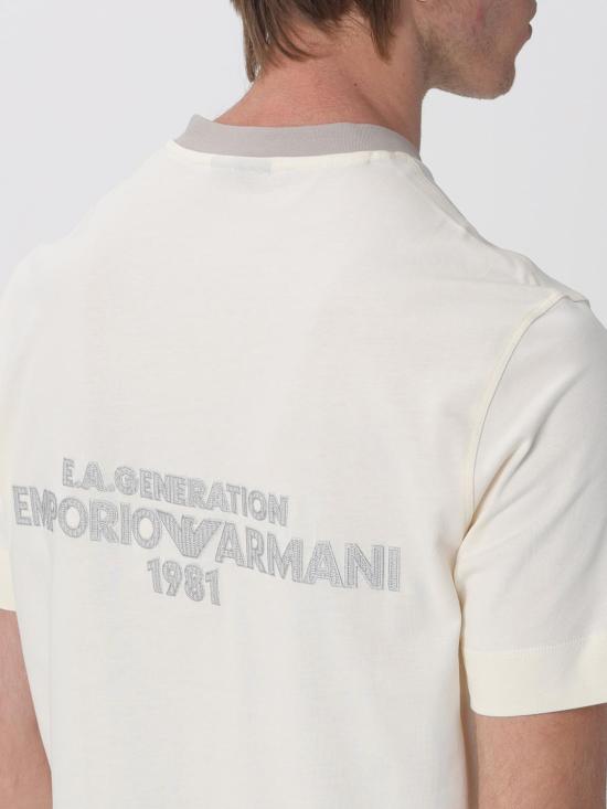 26SS 엠포리오 아르마니 반팔 티셔츠 EM005257AF13715 U1055 Yellow Cream - EMPORIO ARMANI