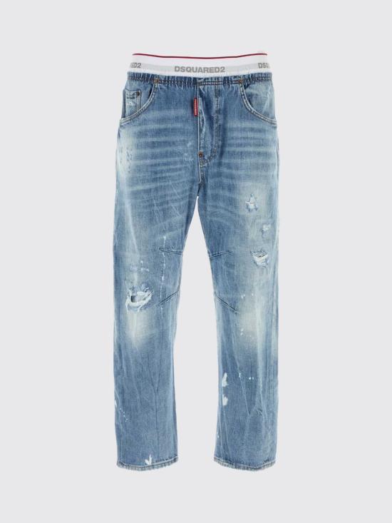 26SS 디스퀘어드2 데님 팬츠 S71LB1734D30038 470 Navy - DSQUARED2