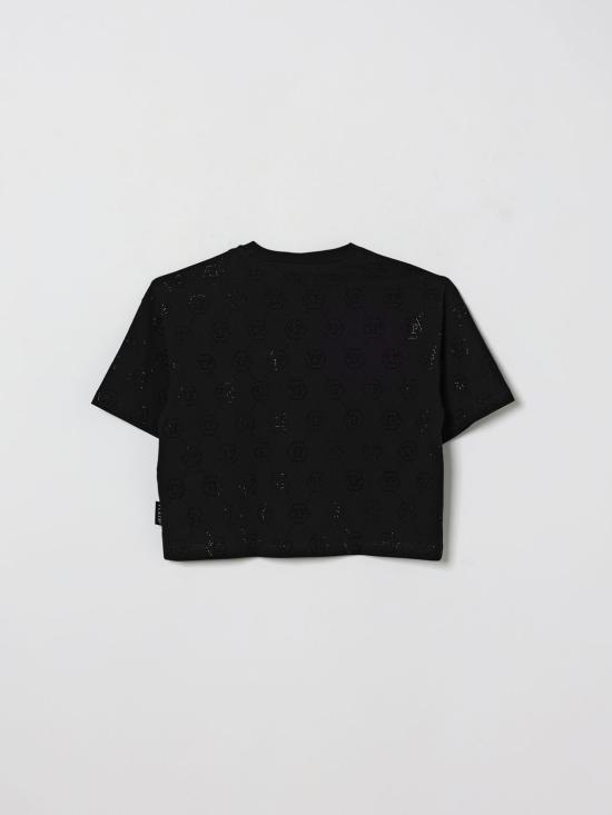26SS [키즈] 필립 플레인 티셔츠 S6PHJGTH201 110 Black - PHILIPP PLEIN