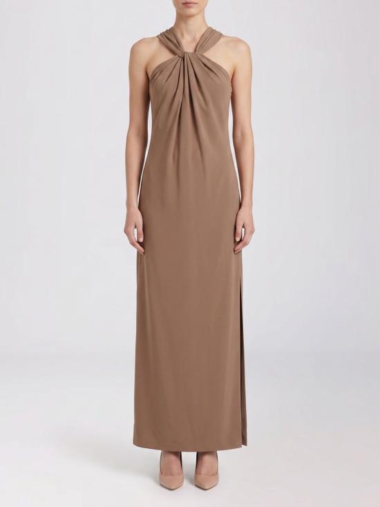 26SS 페데리카 토시 롱 원피스 41216412 58 Brown