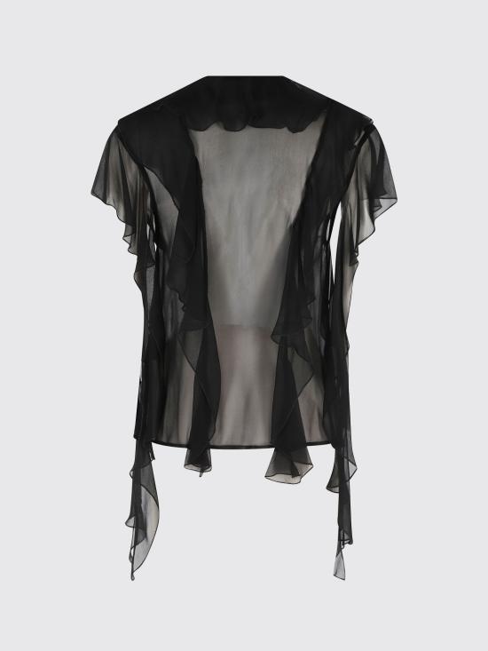 26SS 에리카 카발리니 블라우스 P6SU04 Y69 Black - ERIKA CAVALLINI