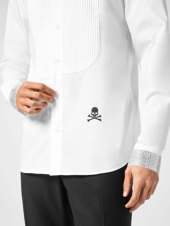 26SS 필립 플레인 긴팔 셔츠 AADCMRP2300PTE012N 01 White - PHILIPP PLEIN