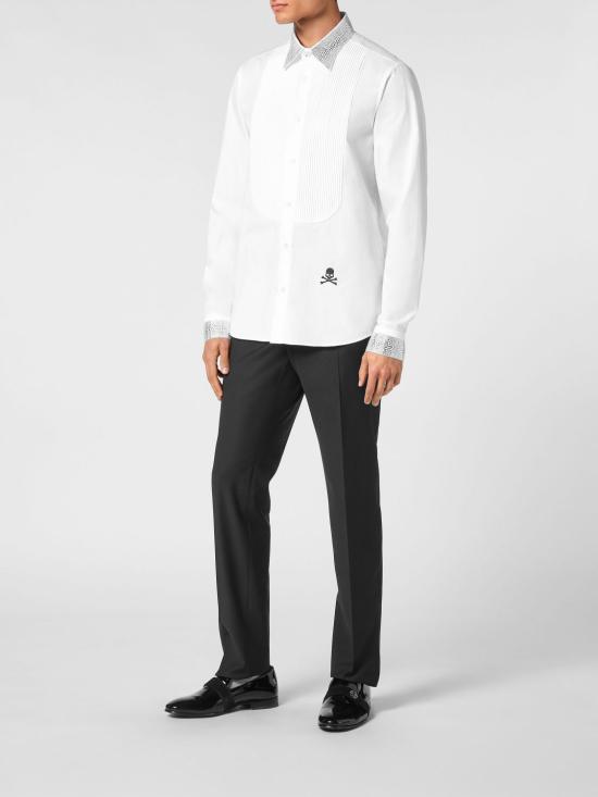 26SS 필립 플레인 긴팔 셔츠 AADCMRP2300PTE012N 01 White - PHILIPP PLEIN