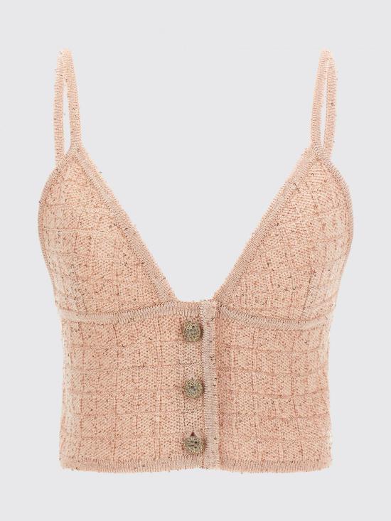 26SS 알레산드라리치 탑 FABX4352K4722 7674 Pink - ALESSANDRA RICH