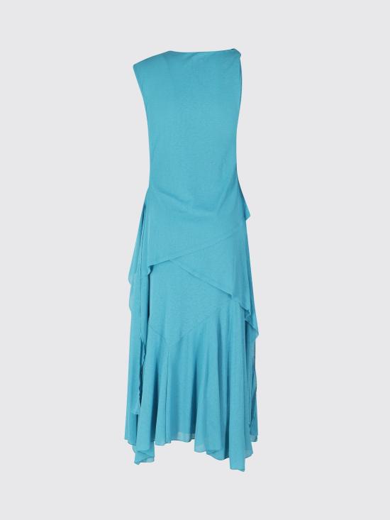 26SS 가니 롱 원피스 A1030487 ZVP Blue - GANNI