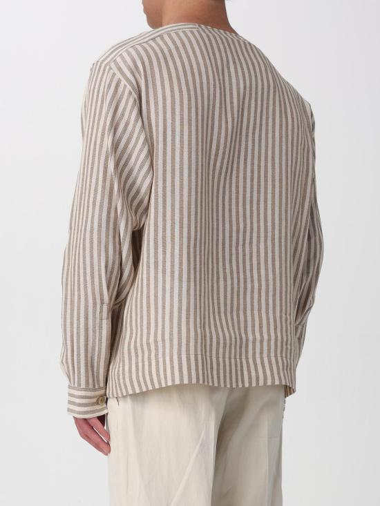 26SS 엠포리오 아르마니 긴팔 티셔츠 EM006167TE21557 F1020 Beige - EMPORIO ARMANI