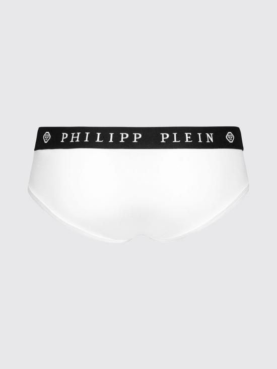 26SS 필립 플레인 팬티 PPCOMUY0113PTE004N 01 White - PHILIPP PLEIN