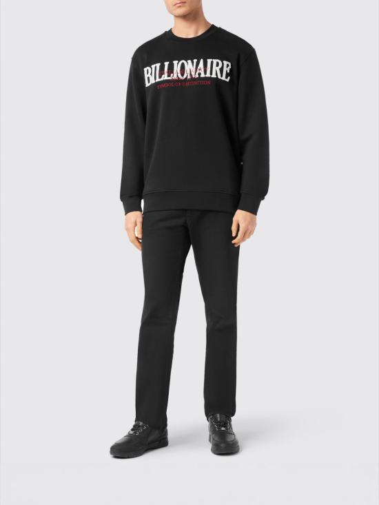 26SS 빌리어네어 긴팔 티셔츠 BAECMJO1353BTE004N 02 Black - BILLIONAIRE