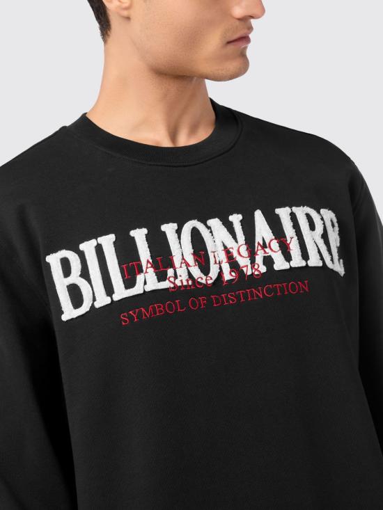26SS 빌리어네어 긴팔 티셔츠 BAECMJO1353BTE004N 02 Black - BILLIONAIRE