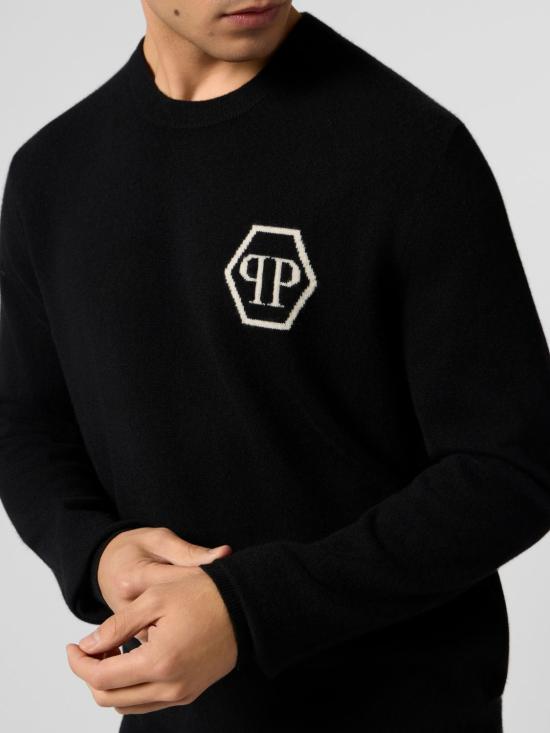 26SS 필립 플레인 스웨터 SAFCMKO1554PTE098N 02 Black - PHILIPP PLEIN