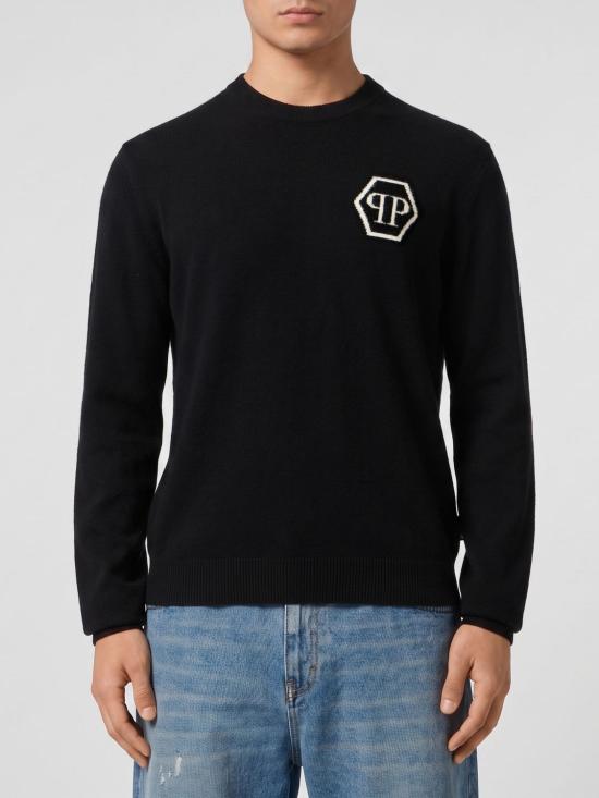 26SS 필립 플레인 스웨터 SAFCMKO1554PTE098N 02 Black