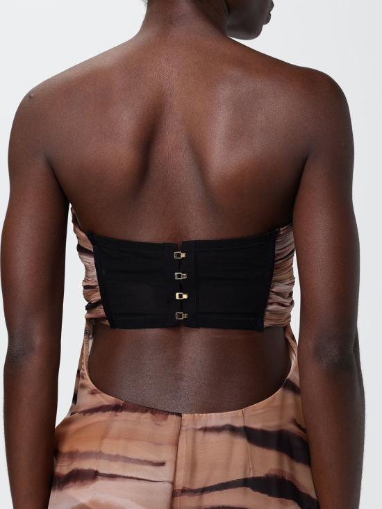 26SS 엘리자베타프랜치 롱 원피스 ABR5562E2 470 Camel - ELISABETTA FRANCHI