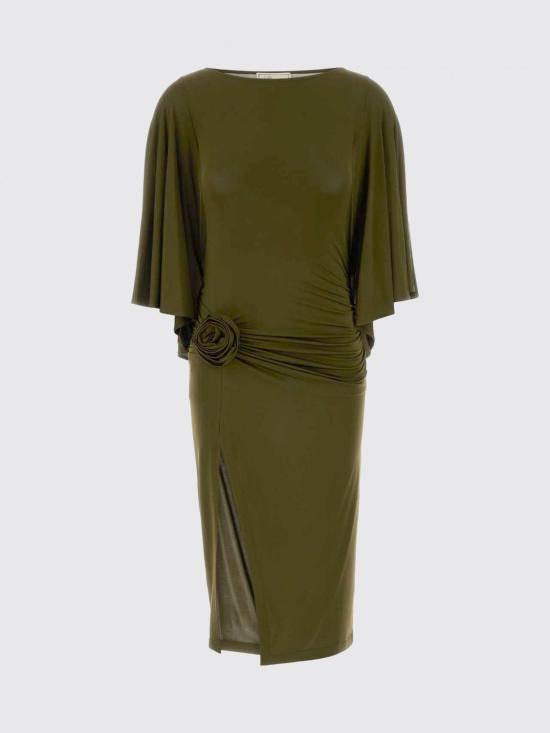 26SS 블루마린 롱 원피스 4A454A N0519 Green - BLUMARINE