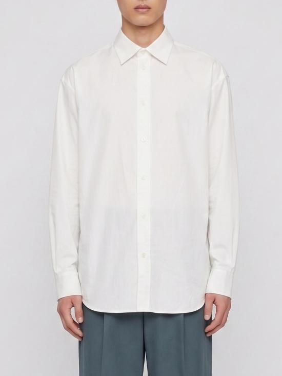 26SS 질샌더 긴팔 셔츠 J21DL0266J45342 100 White
