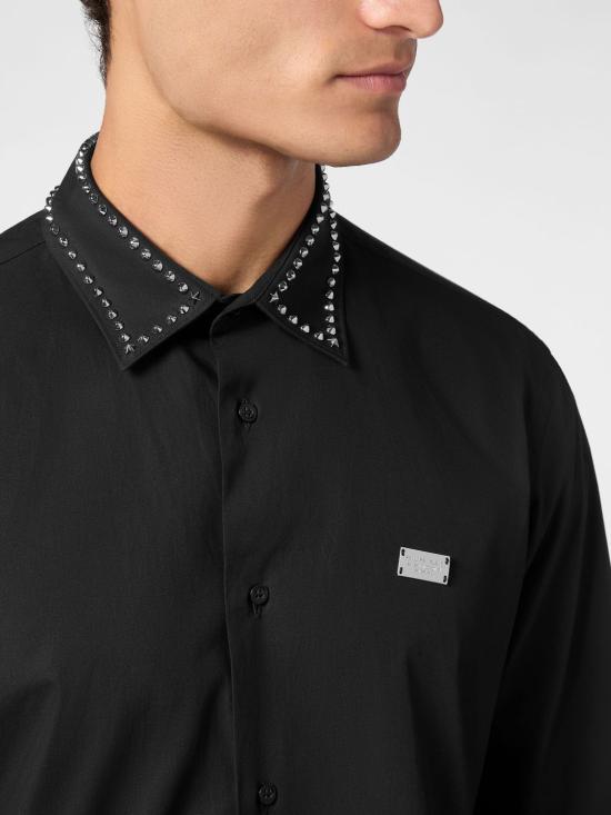 26SS 필립 플레인 긴팔 셔츠 AADCMRP2211PTE003N 02 Black - PHILIPP PLEIN