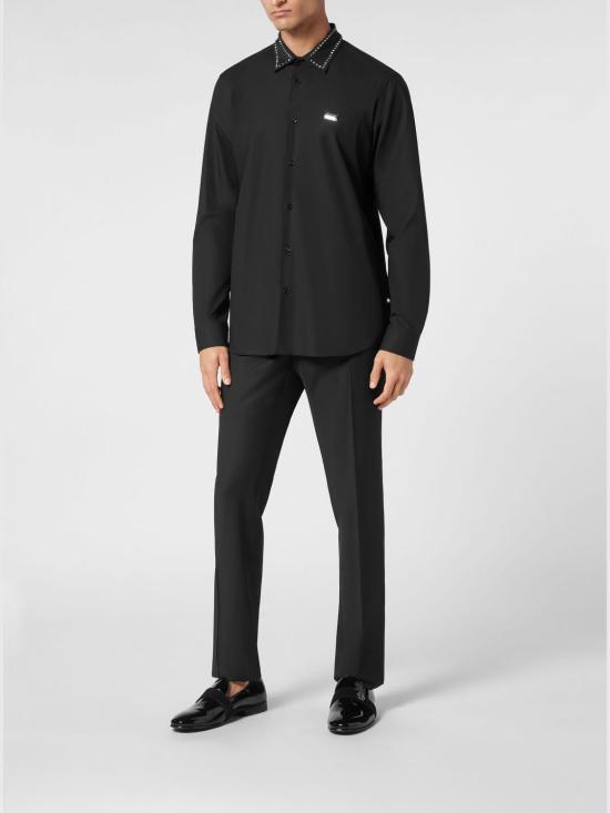 26SS 필립 플레인 긴팔 셔츠 AADCMRP2211PTE003N 02 Black - PHILIPP PLEIN