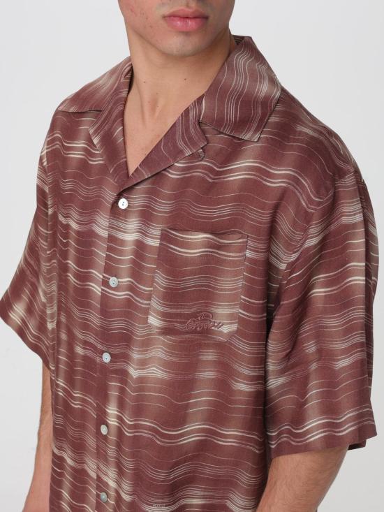 26SS 마르니 반팔 셔츠 CUMU0213ASUTR029 CRM37 Tobacco - MARNI
