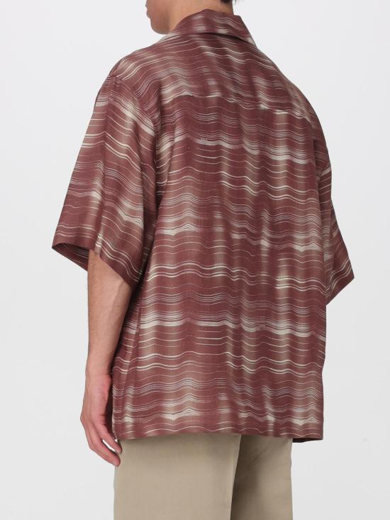26SS 마르니 반팔 셔츠 CUMU0213ASUTR029 CRM37 Tobacco - MARNI
