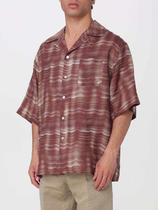 26SS 마르니 반팔 셔츠 CUMU0213ASUTR029 CRM37 Tobacco - MARNI