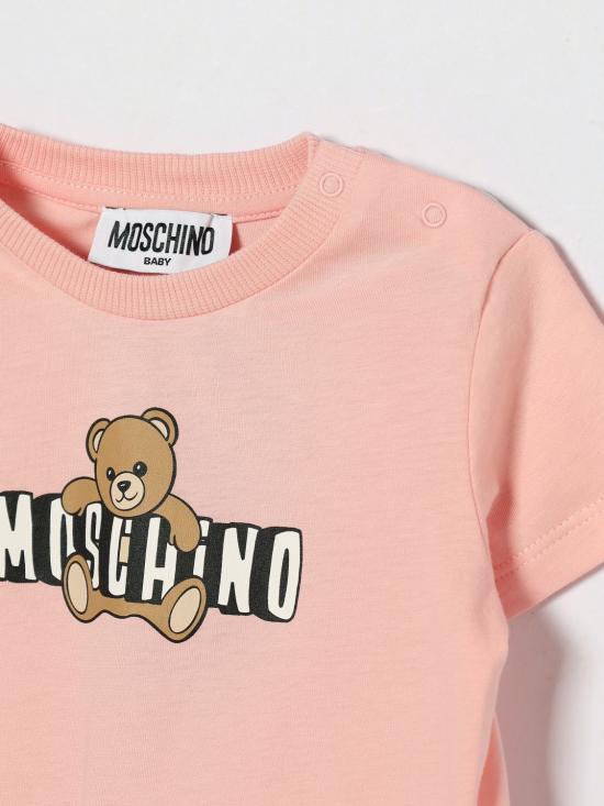 26SS [키즈] 모스키노 티셔츠 MUM04PLAA03 50209 Pink - MOSCHINO
