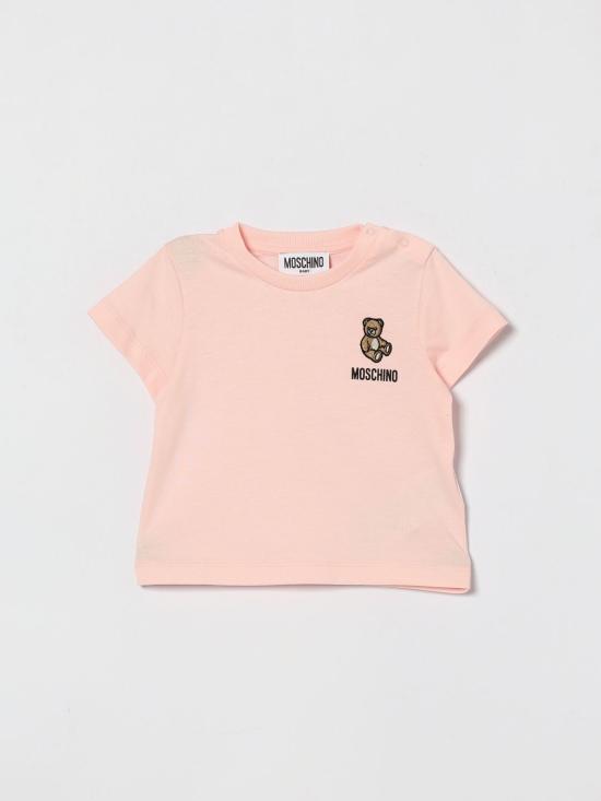 26SS [키즈] 모스키노 티셔츠 MUM04TLAA02 50209 Pink