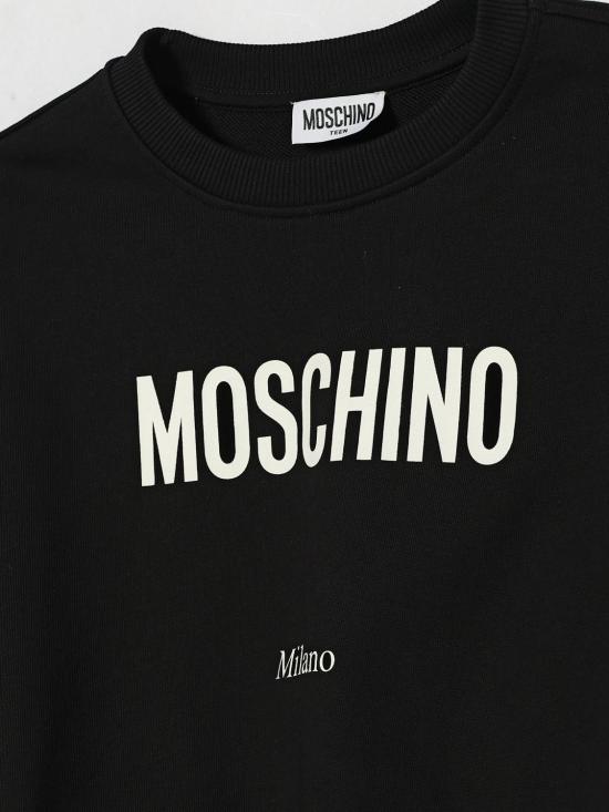 26SS [키즈] 모스키노 풀오버 HUF09NLCA32 60100 Black - MOSCHINO