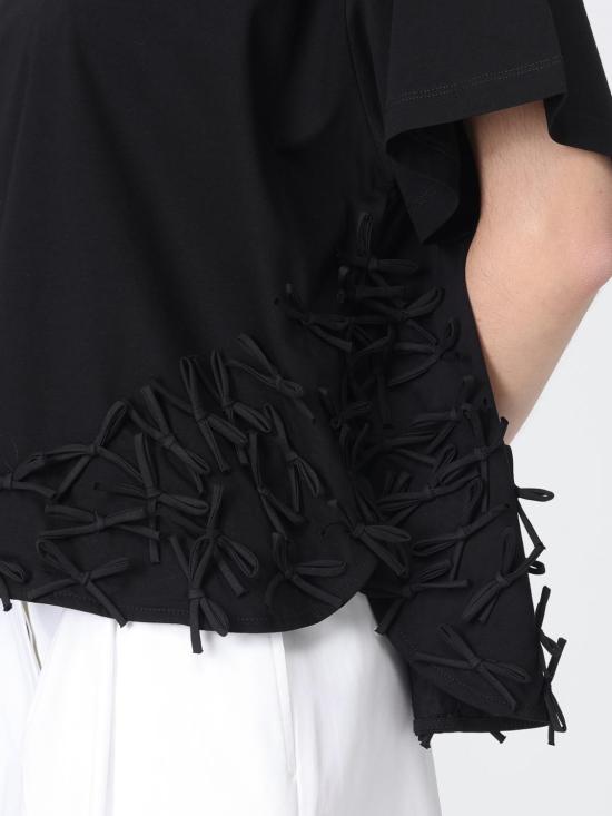 26SS 메이메이즈 반팔 티셔츠 M6PX01 100 Black - MEIMEIJ