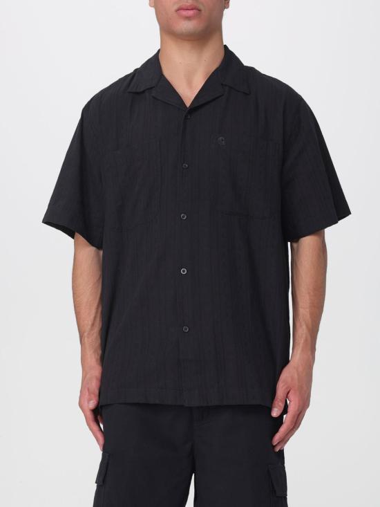 26SS 칼하트 WIP 숏슬리브 가레스 셔츠 I036206 89XX Black