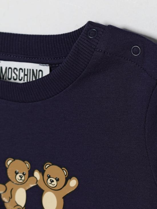 26SS [키즈] 모스키노 티셔츠 MUM04KLAA17 40016 Blue - MOSCHINO