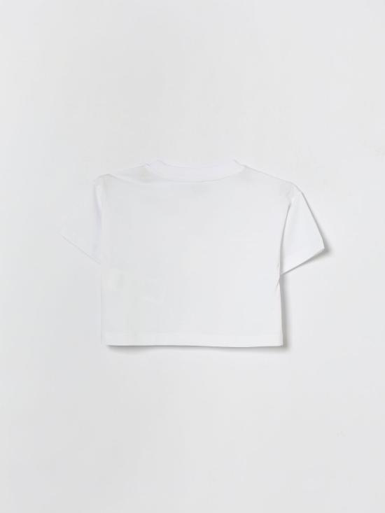 26SS [키즈] 모스키노 티셔츠 HDM075LAA02 10101 White - MOSCHINO