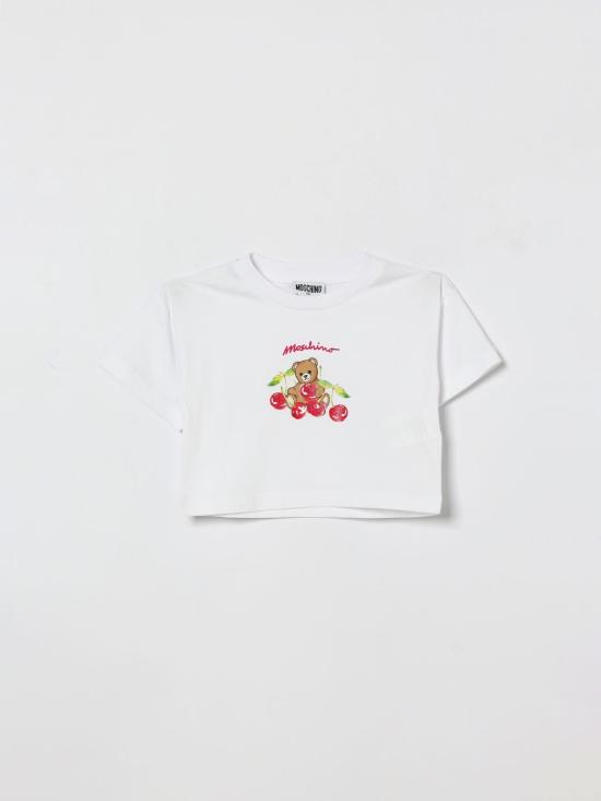 26SS [키즈] 모스키노 티셔츠 HDM075LAA02 10101 White