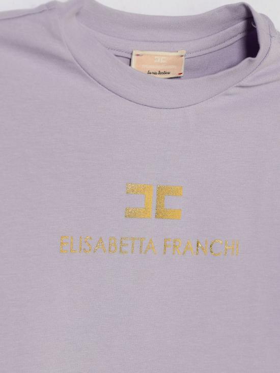 26SS [키즈] 엘리자베타프랜치 티셔츠 EGTS108JE006 8025 Lilac - ELISABETTA FRANCHI
