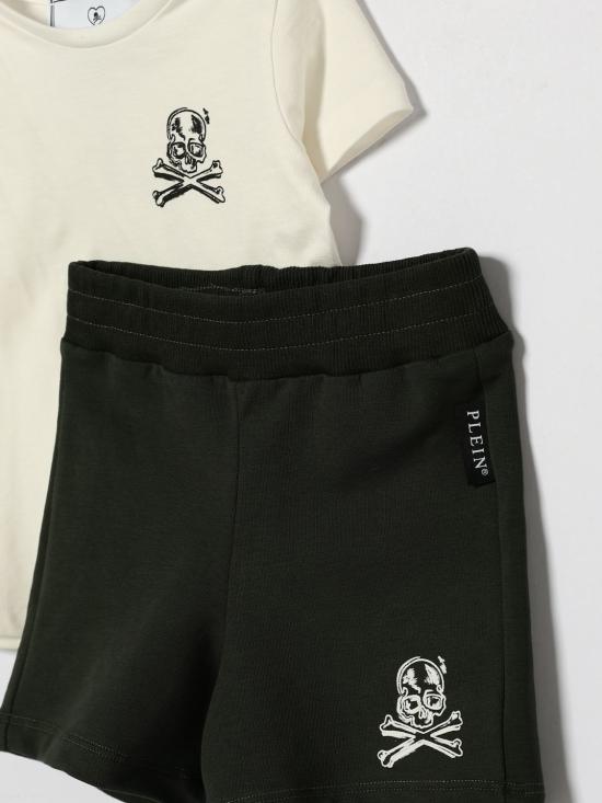 26SS [키즈] 필립 플레인 오버롤 S6PHNBTS135 002 39 White - PHILIPP PLEIN
