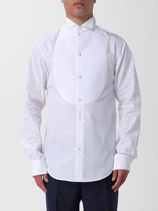 26SS 엠포리오 아르마니 긴팔 셔츠 EM005837TE10075 U0002 White