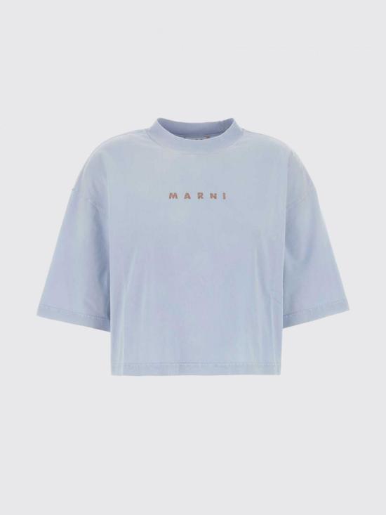 26SS 마르니 반팔 티셔츠 THJE0333GPUSCZ20 LOB21 Blue - MARNI