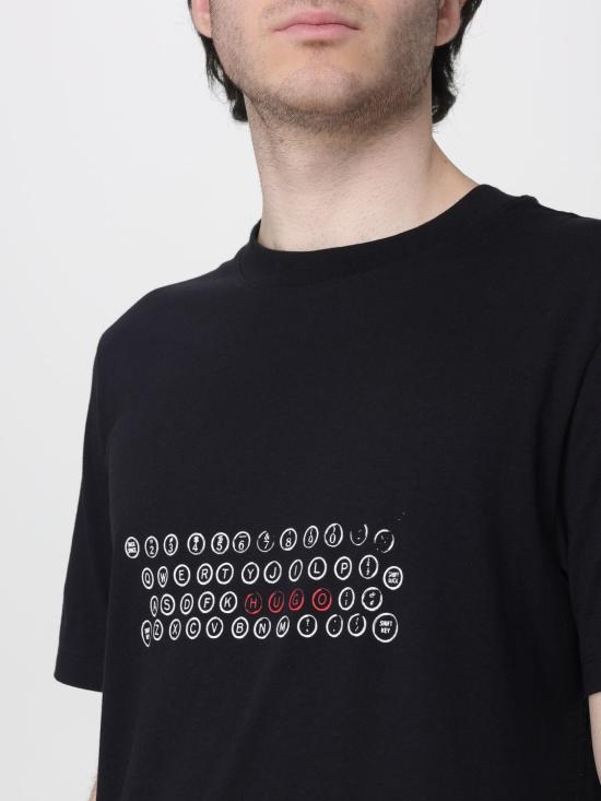 26SS 휴고보스 반팔 티셔츠 50553755 001 Black - HUGO BOSS