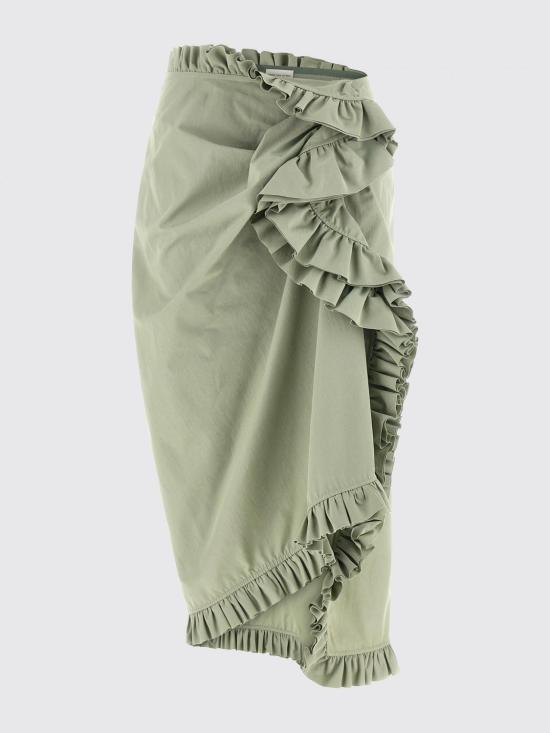 26SS 드리스 반 노튼 스커트 2611308133309 602 Green - DRIES VAN NOTEN