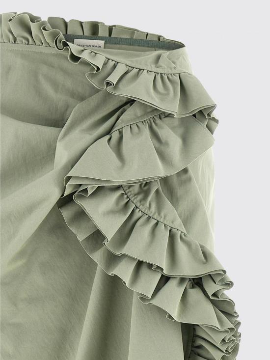 26SS 드리스 반 노튼 스커트 2611308133309 602 Green - DRIES VAN NOTEN