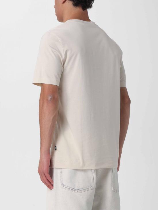 26SS 보스 반팔 티셔츠 50468347 131 Yellow Cream - BOSS